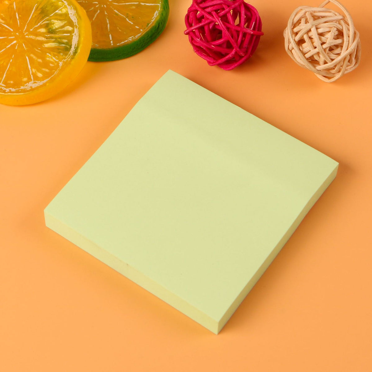 Solid-Color Sticky Notes – Office Stationery/Memo Pads-10pcs
