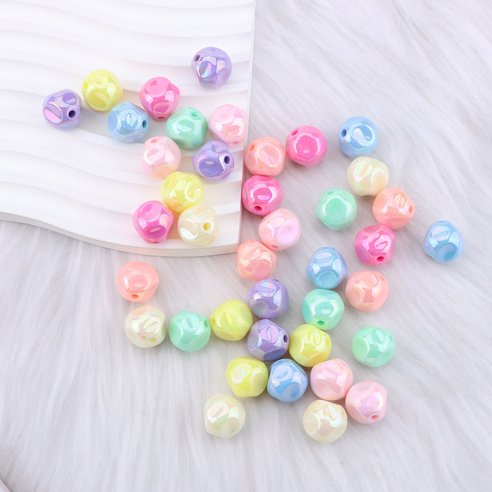 Beads for Beading Pens – Irregular Polygonal Beads for Phone Charms and Keychains-1bags