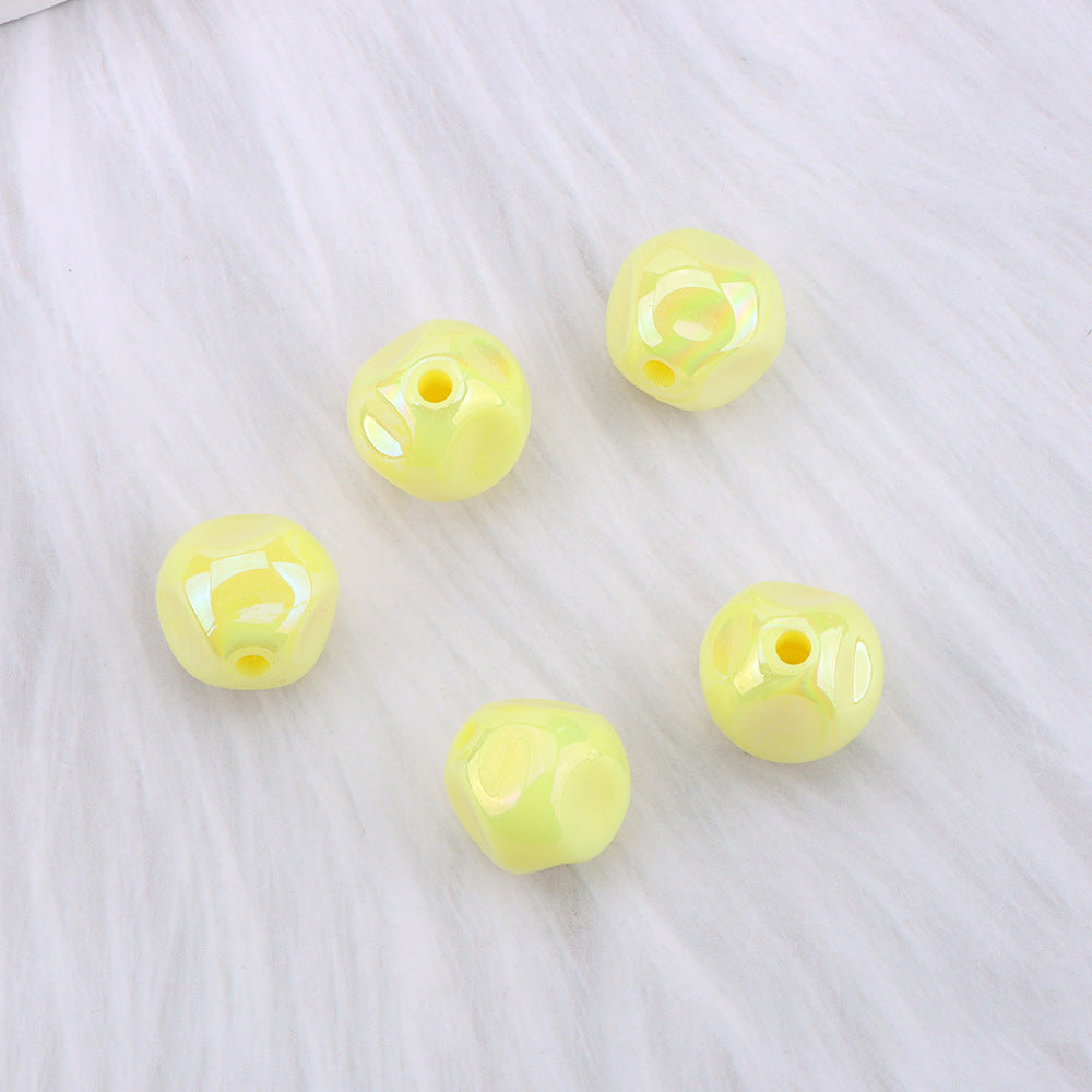 Beads for Beading Pens – Irregular Polygonal Beads for Phone Charms and Keychains-1bags