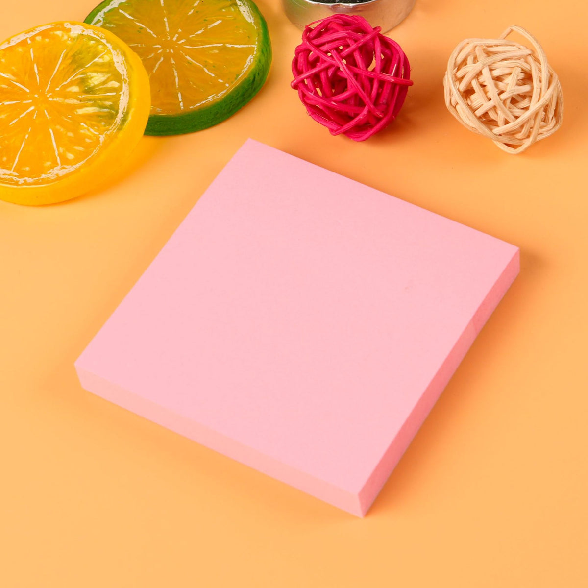 Solid-Color Sticky Notes – Office Stationery/Memo Pads-10pcs
