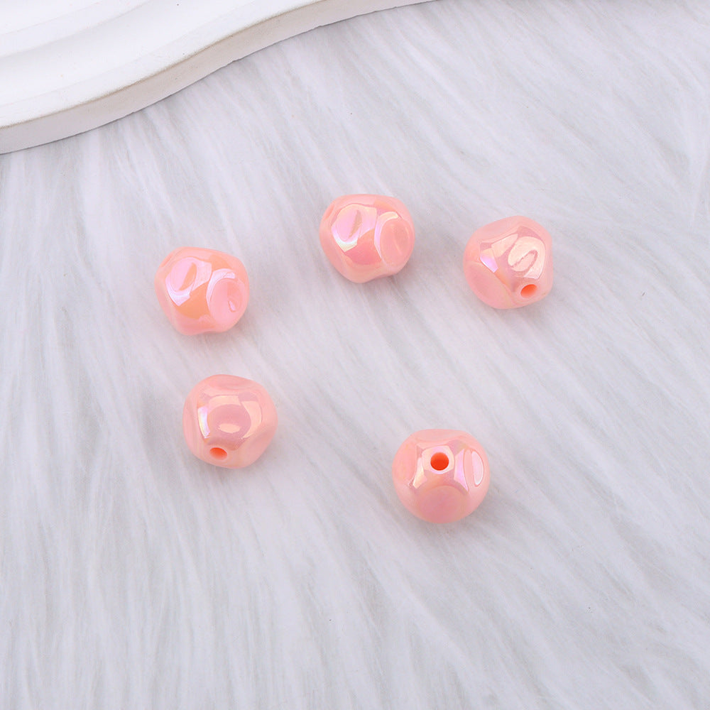 Beads for Beading Pens – Irregular Polygonal Beads for Phone Charms and Keychains-1bags